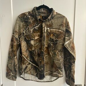 Browing boys button down real tree camo shirt